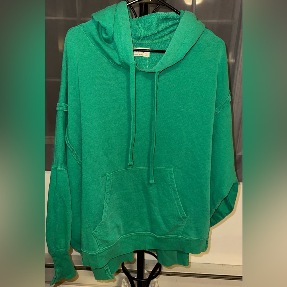 (NWT) Free People Jolly Rancher Sweatshirt Kelly Green